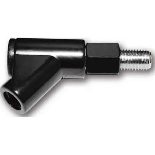 Mirror adapter M 10x1,25, right hand thread, black