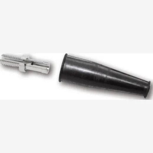 Adjusting screw with rubber cap