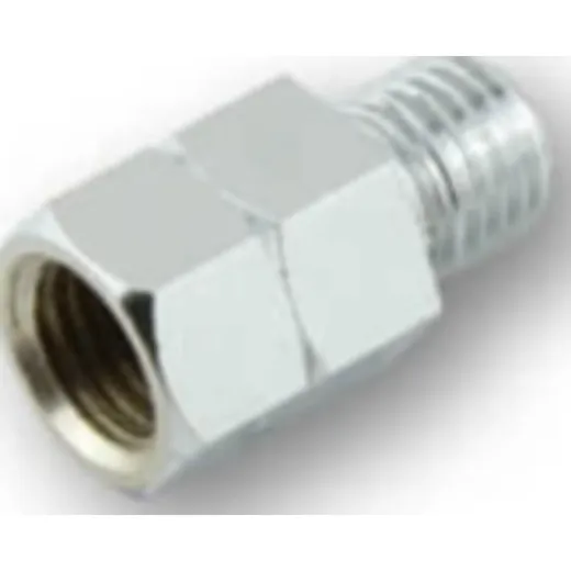 Mirror adapter hole M10 right on bolt M10 left chrome plated