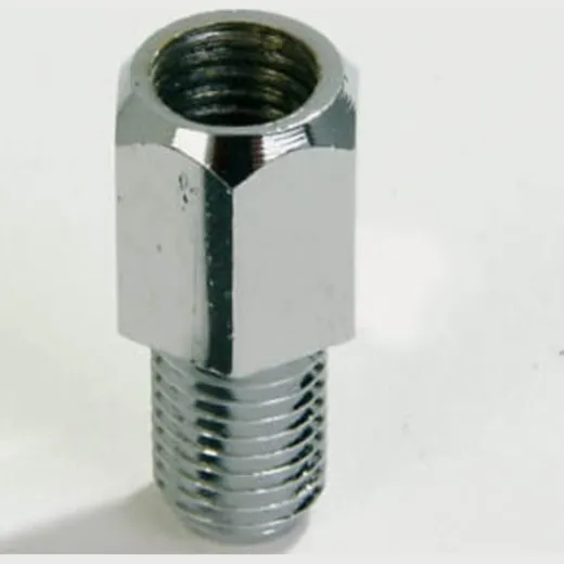 Mirror adapter hole M8 right on bolt M8 left chrome plated