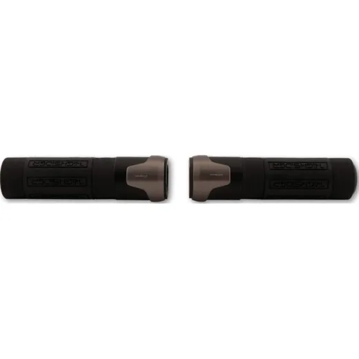 HIGHSIDER AKRON handlebar grip rubber, 7/8 inch (22.2 mm), 132 mm, titanium