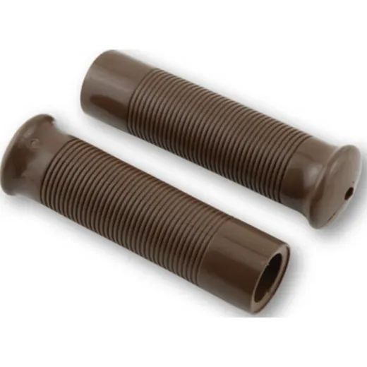 Handlebar Grips Custom Retrostyle for 7/8 Inch Handlebars (22mm) in brown