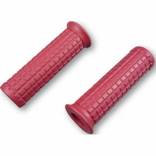 Custom Old Style Grips 1 inch (25,4 mm) dark red pair