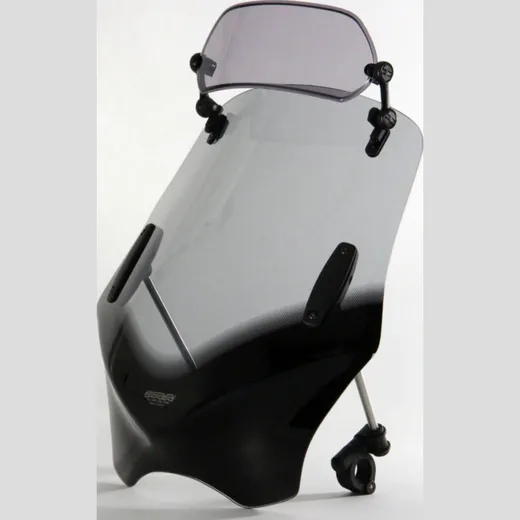 MRA V-Flow X-Creen Sport Type C, for various motorcycles, smoke grey
