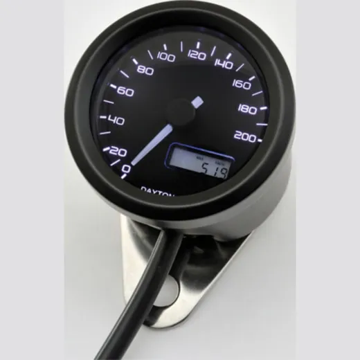 DAYTONA Digital speedo, up to 200 km/h