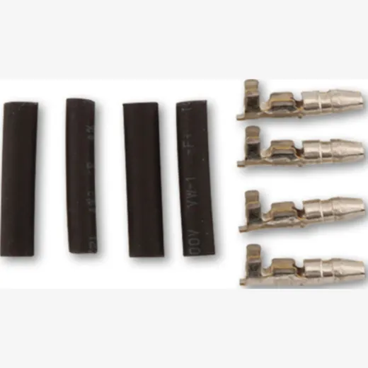 3.5 mm round plug (male) + heat shrinkable tubing
