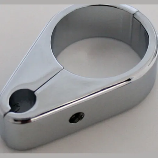 Chrome-plated clamp for 1 throttle cable, 1 inch (25mm)