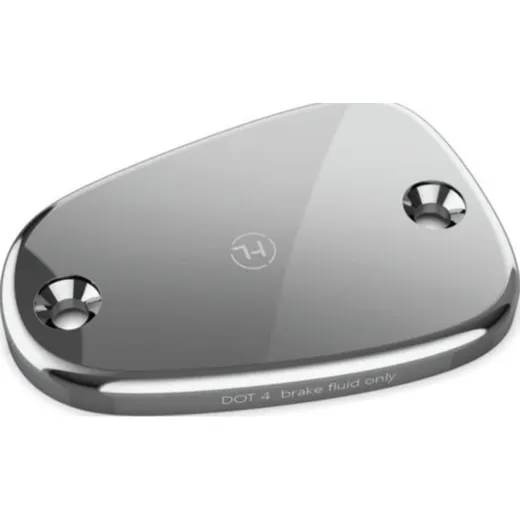 HIGHSIDER CNC Deckel hochglanz silber für Bremsbehälter div. für: TRIUMPH