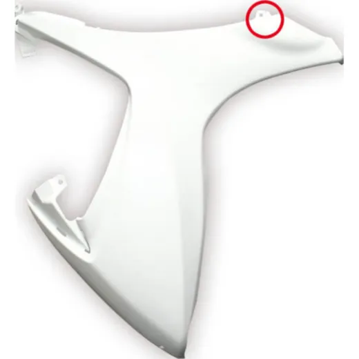Fairing side part left middle for SUZUKI GSX-R 600/750 2nd choice, one mounting bracket broken off