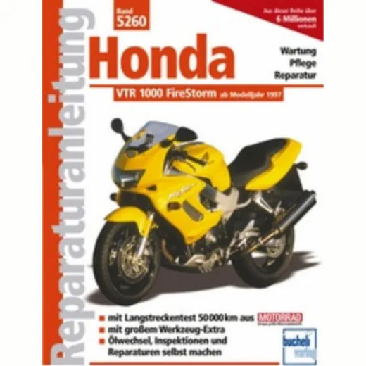 Reparaturhandbuch Motorbuch Bd. 5260 Reparatur-Anleitung für: HONDA VTR 1000 F, 97