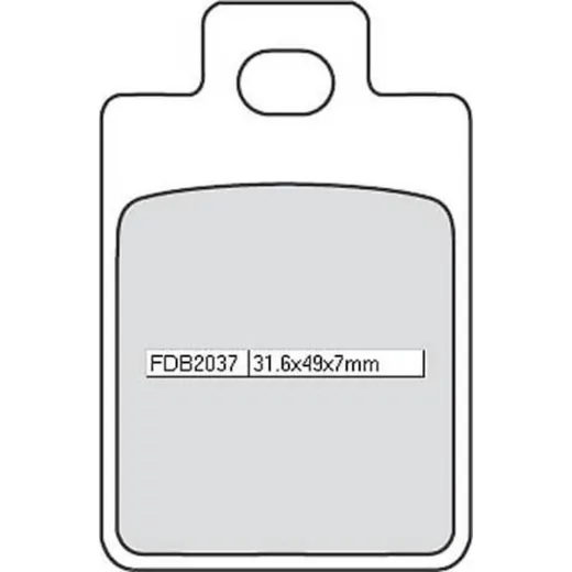 Bremsklötze FERODO Bremsbelag FDB 2037 AG