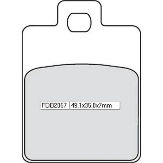 Bremsklötze FERODO Bremsbelag FDB 2057 AG