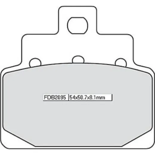 FERODO Brake lining FDB 2095 EF
