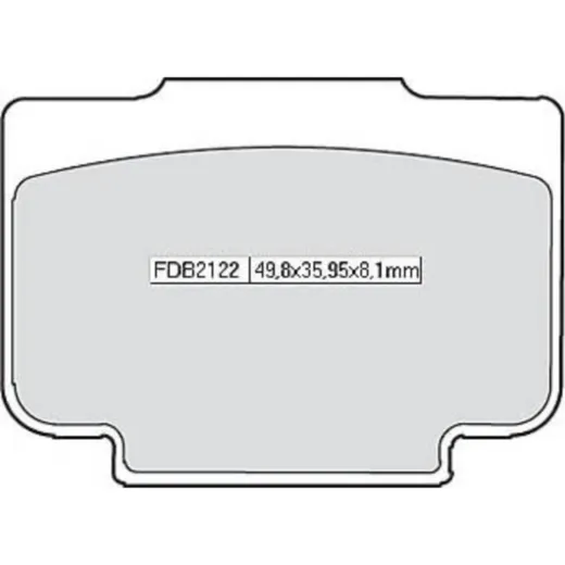 Bremsklötze FERODO Bremsbelag FDB 2122 Platinum