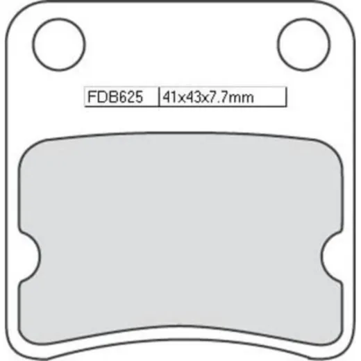 Bremsklötze FERODO Bremsbelag FDB 625 EF