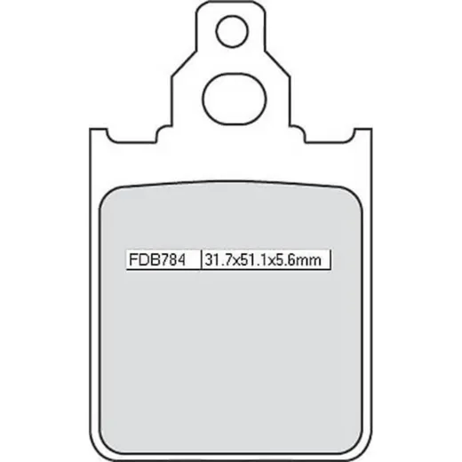 Bremsklötze FERODO Bremsbelag FDB 784 EF