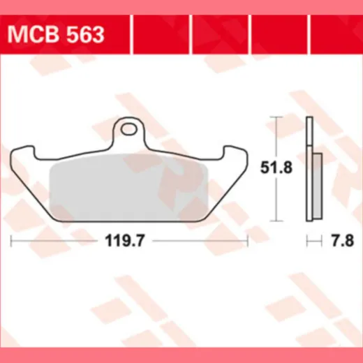 Bremsklötze TRW Lucas Bremsbelag MCB563