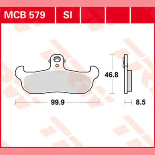 Bremsklötze TRW Lucas Bremsbelag MCB579