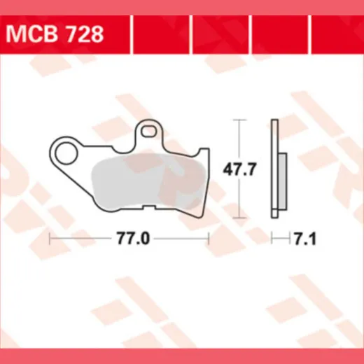 Bremsklötze TRW Lucas Bremsbelag MCB728