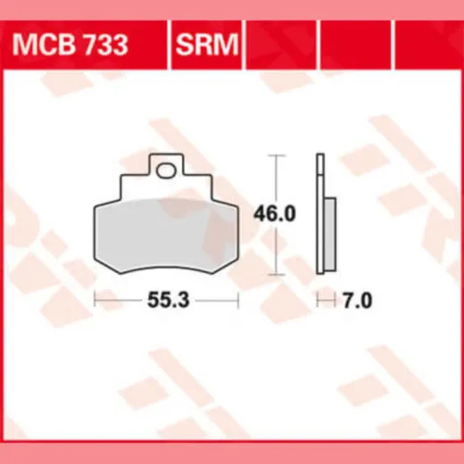 Bremsklötze TRW Lucas Bremsbelag MCB733