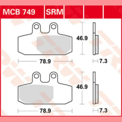 Bremsklötze TRW Lucas Bremsbelag MCB749