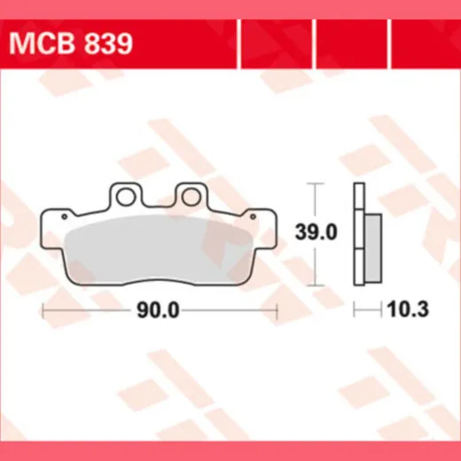 Bremsklötze TRW Lucas Bremsbelag MCB839