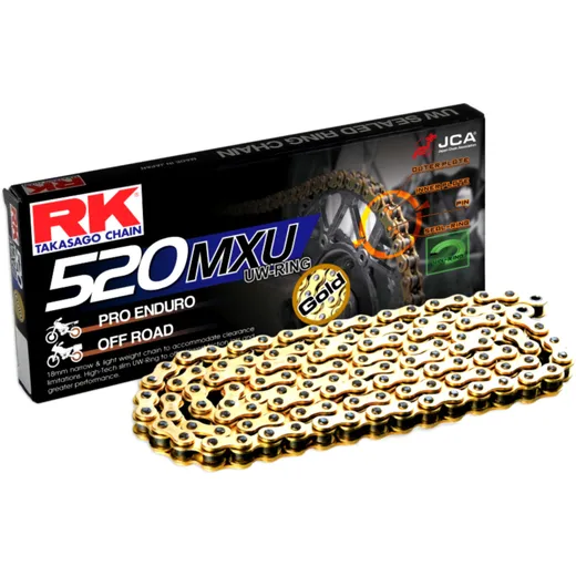 RK UW-RING KETTE 520MXU - METALL KETTENLÄNGE FÜR RENNSPORT