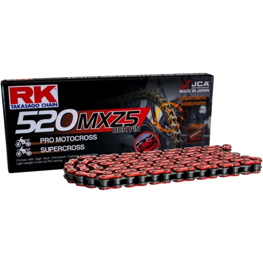 RK MXZ5 Standardkette rot 520 für Supermotard & Motocross
