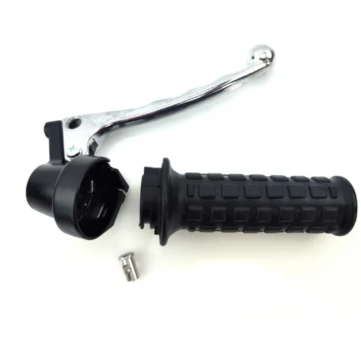 Throttle grip fitting black plastic complete for Puch Maxi M_1
