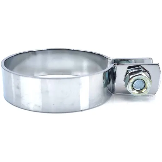 Exhaust clamp chrome 60mm 18mm for Zündapp, Kreidler, Hercul_2