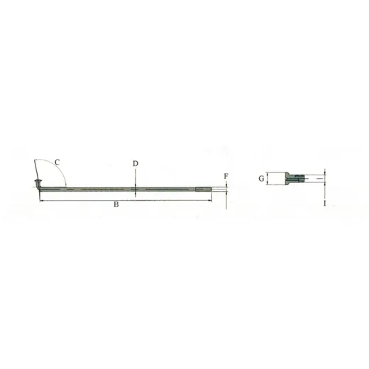 Speichen Chrom 208mm mit Nippel 36 Stück für Puch MV, MS, DZ_2