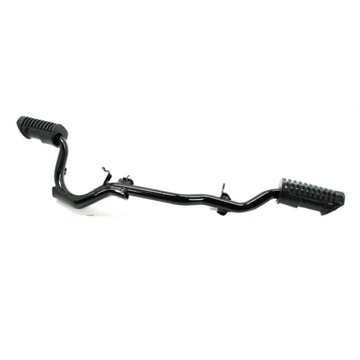 Footrest tube steel black with rubbers for Honda, MB 50 Moki_1