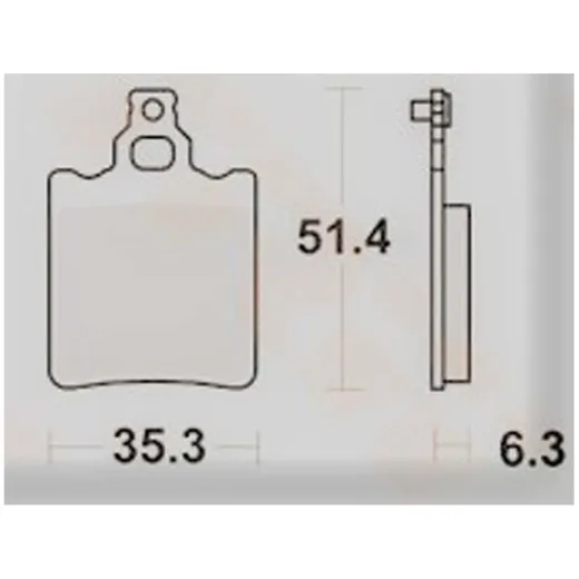 Brake pads Lucas TRW KBA 60988 Set of 2 for Zündapp, KS 80 S_1
