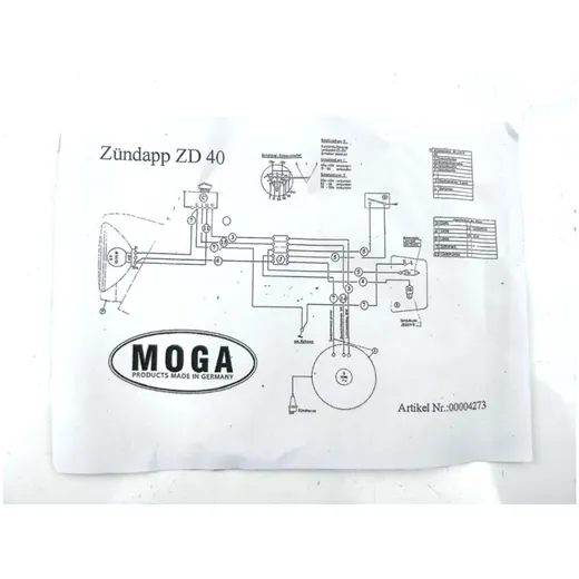 Kabelbaum Komplett Schwarz für Zündapp, ZD 40 MG00004273_1