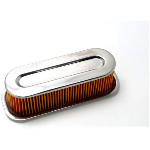 Air filter rectangular chrome for Zündapp C 50 Sport, GTS 50_1