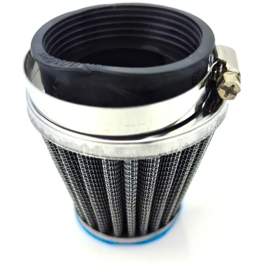 Air filter 52mm silver for Zündapp, Kreidler, Hercules, Puch_1