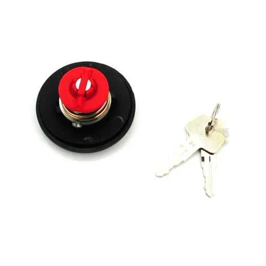 Tank cap lockable 30mm black with 2 keys for Honda Camino, T_1
