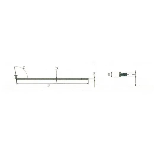 Speichen Chrom 190 x 2,6mm mit Nippel (36 Stück) für Puch Ma_1