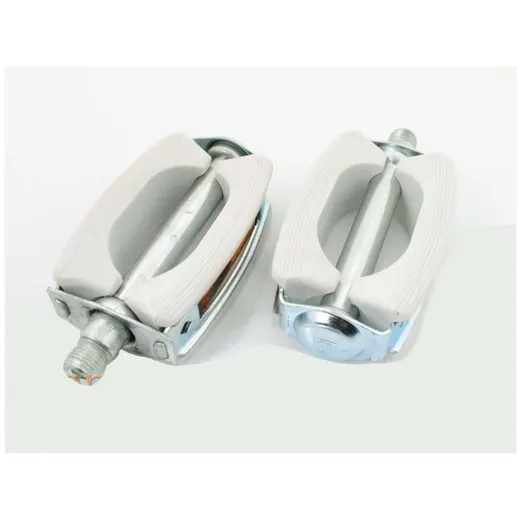 Pedals white pair for Zündapp, Kreidler, Hercules, Puch, DKW_1