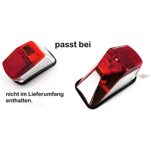 Rücklicht Halter 60 x 120mm für Kreidler Florett RS RMC LF L_3