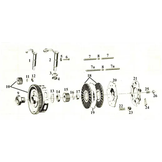 Schraube mit Mutter Stahl für Sachs 50/2, 50/3, 50/4, 50/- K_2