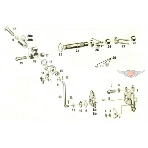 Schaltklinke Stahl für Hercules, Miele, DKW, KTM, Rixe, Grit_2
