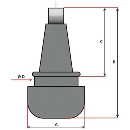 Ventil Gummi 19x33x23x15mm für Mofa, Moped, Mokick, Motorrad_2