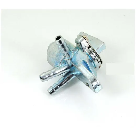 Benzinhahn Metall Silber für Honda, Dax, Mokick, ST 50, 70 M_1