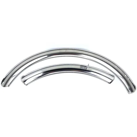 Schutzblechsatz Metall Chrom 550mm/400mm 55mm für Mofa, Mope_1