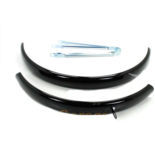 Schutzblech Metall Schwarz 540mm 55mm für Mofa, Moped, Mokic_1