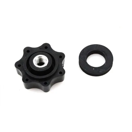 Sterngriffmutter Schwarz mit Gummischeibe für Simson, KR51/1_1