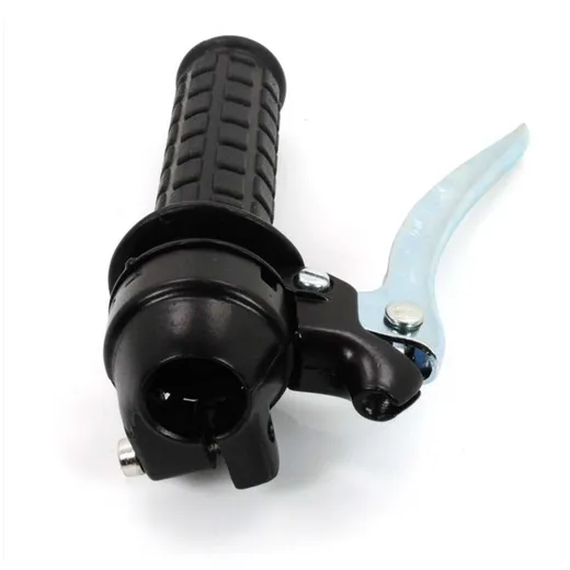 Schaltgriff Schwarz Chrom mit Kupplungshebel 2-Gang 22mm Len_1