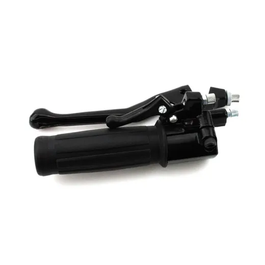 Throttle grip fitting with black rubber grip for MBK, Mobyle_1