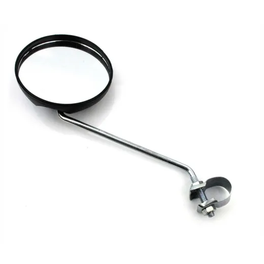 Mirror round 95mm black 180mm holding bar for Zündapp, Kreid_1